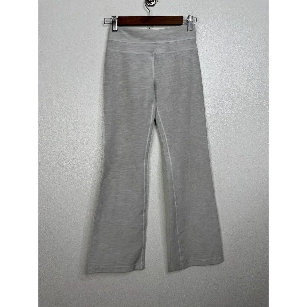 Lululemon Groove Pant Flare‎ Yoga Pants Gray Space Dye Heathered High Rise